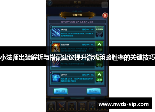 小法师出装解析与搭配建议提升游戏策略胜率的关键技巧